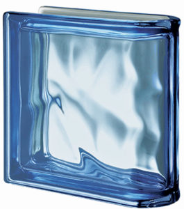 Brique verre finition simple Bleu métal Rouviere Collection
