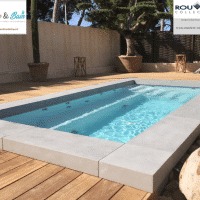 angle piscine margelles en U Rouviere Collection