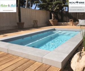 angle piscine margelles en U Rouviere Collection