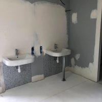 lavabo avant application béton ciré