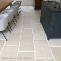 carrelage aspect pierre beton Blanc Rouviere Collection