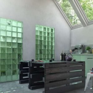 Brique de verre - modèles en verre plein