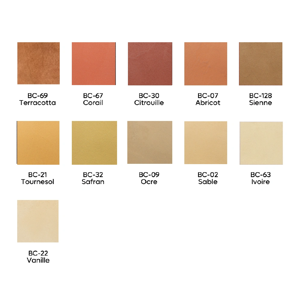 Les dégradés jaunes et oranges - Béton ciré Rouvière Collection