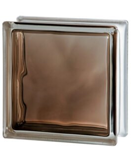 brique de verre Brilly pour usage intérieur de couleur bronze intense - Rouviere Collection